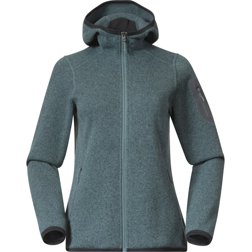 Bergans Damen Kamphaug Knitted Hoodie Jacke