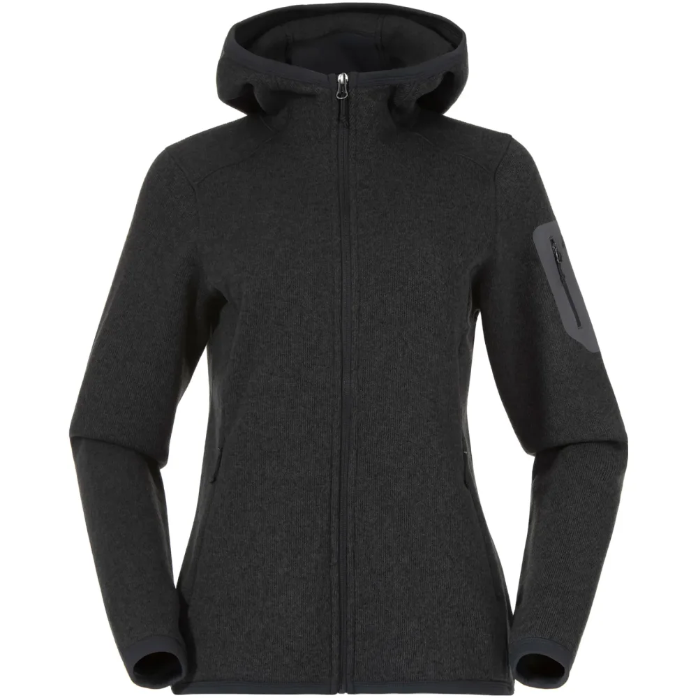 Bergans Damen Kamphaug Knitted Hoodie Jacke
