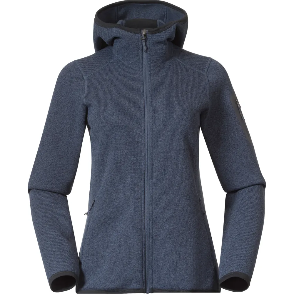 Bergans Damen Kamphaug Knitted Hoodie Jacke