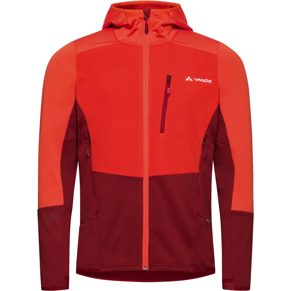 Vaude Herren Monviso Hoodie Grid Fleece Jacke