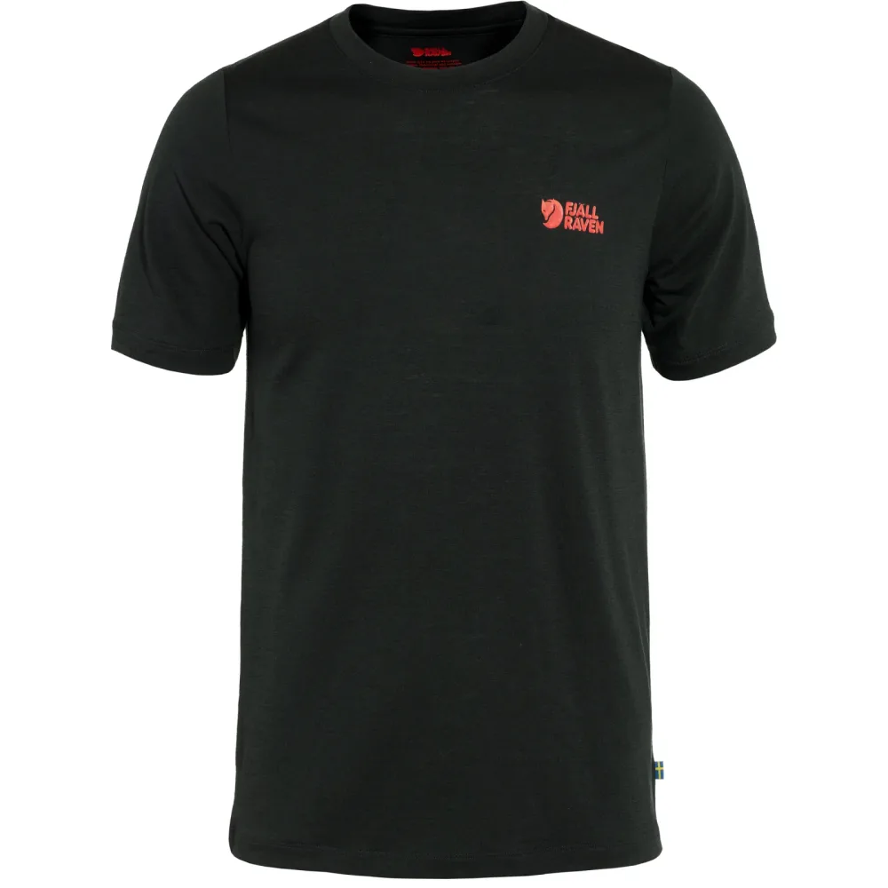 Fjällräven Herren Abisko Wool Logo T-Shirt
