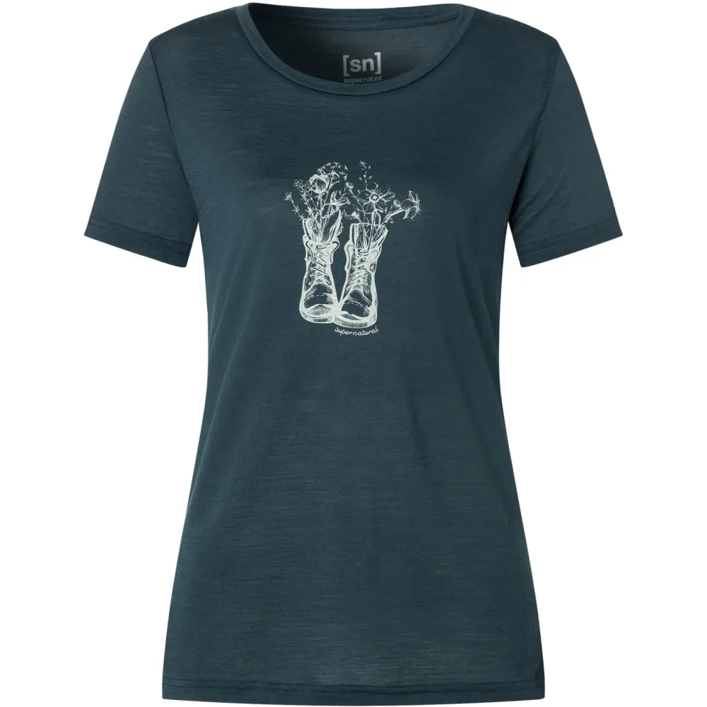 Super.Natural Damen Flower Boots T-Shirt
