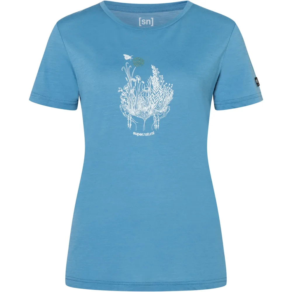 Super.Natural Damen Flowerhands T-Shirt