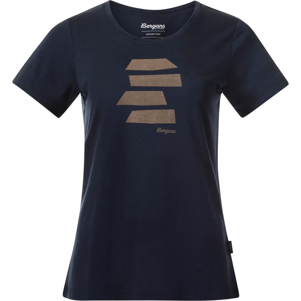Bergans Damen Rabot Mount Wool T-Shirt