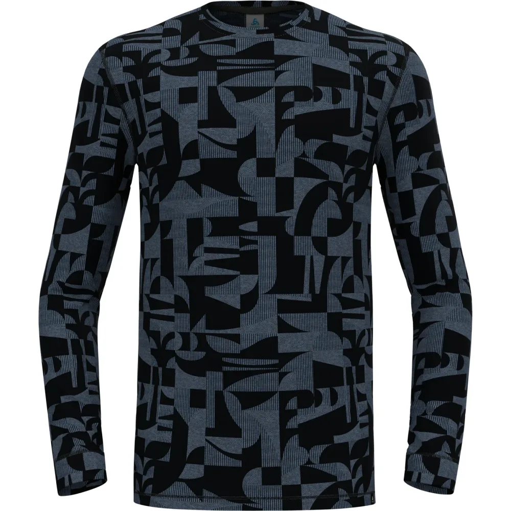 Odlo Herren Merino 200 Heritage Crew Neck Longsleeve