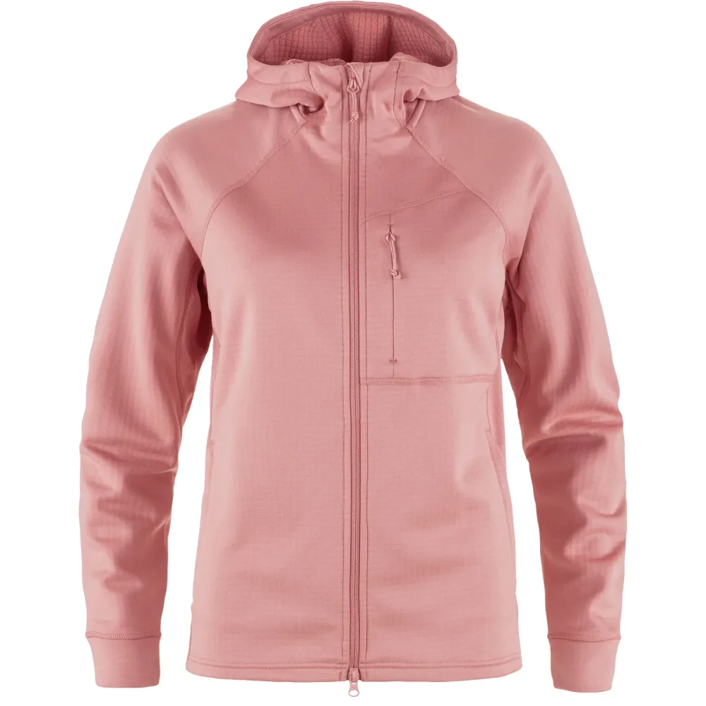 Fjällräven Damen Abisko Grid Fleece Hoodie Jacke