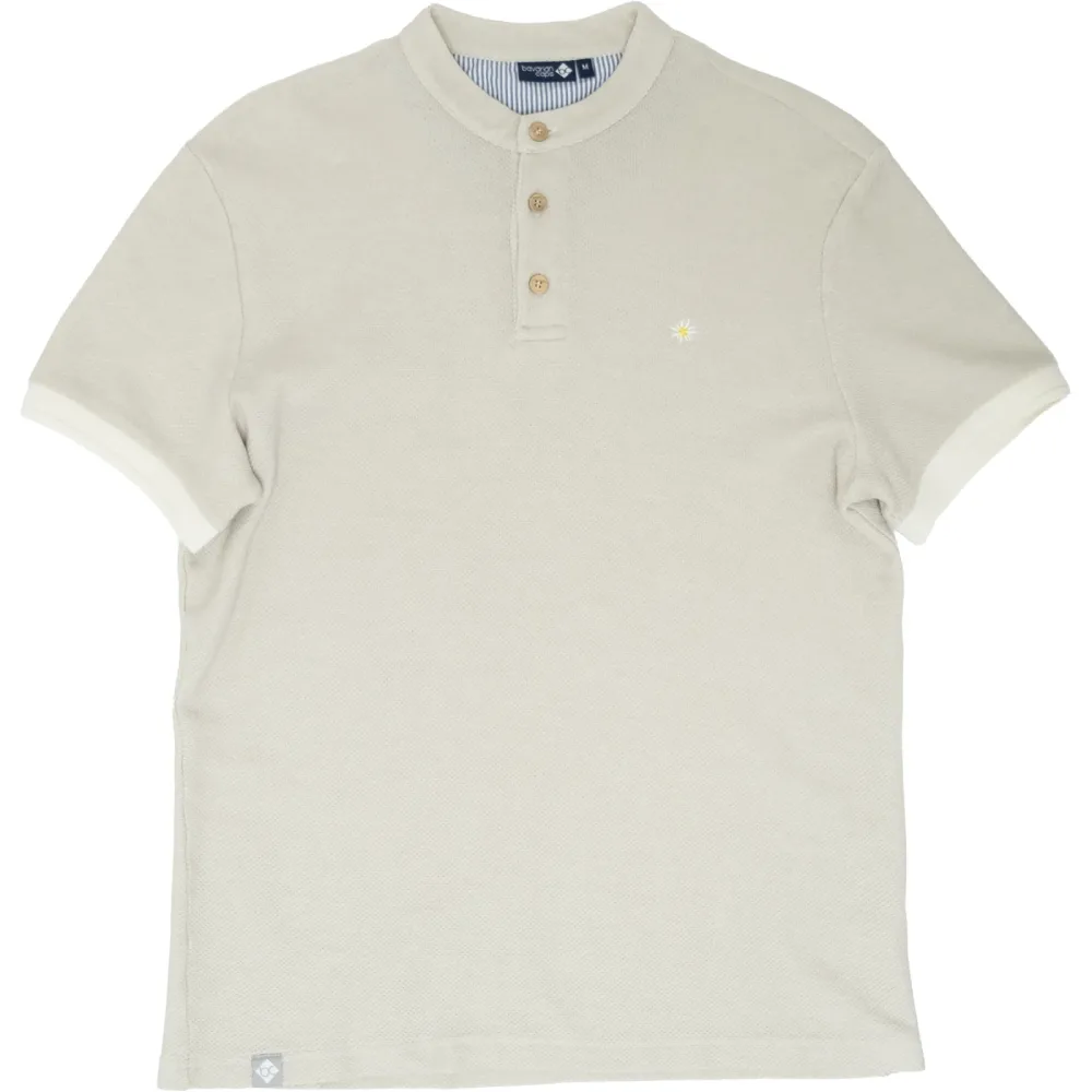 Bavarian Caps Herren Edelweiß Feinstrick Polo T-Shirt