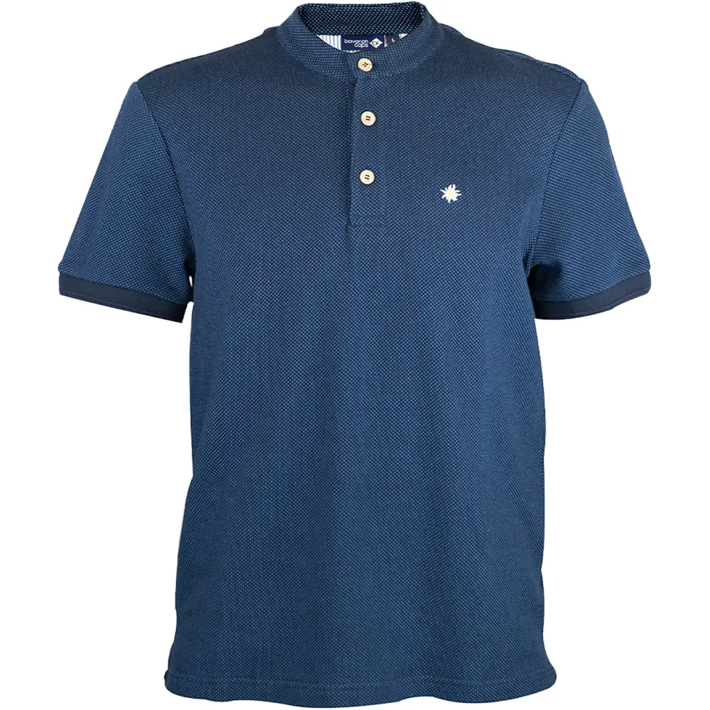 Bavarian Caps Herren Edelweiß Feinstrick Polo T-Shirt