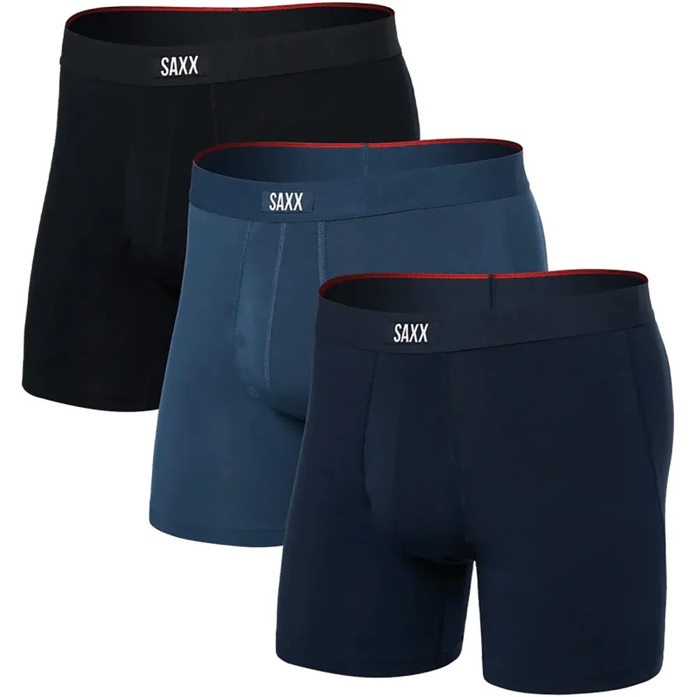 Saxx Underwear Herren Vibe Xtra Fly 3er Pack Boxer