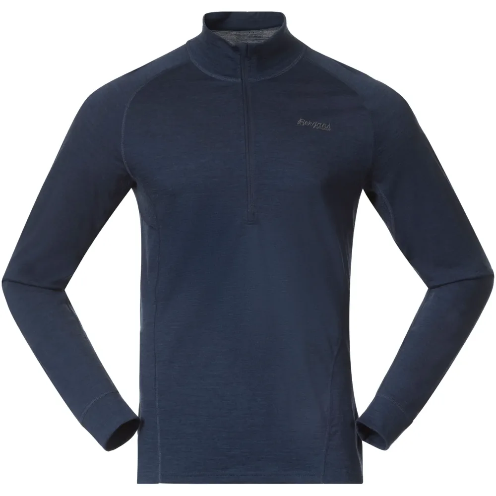 Bergans Herren Inner:Pure Merino Half Zip Longsleeve