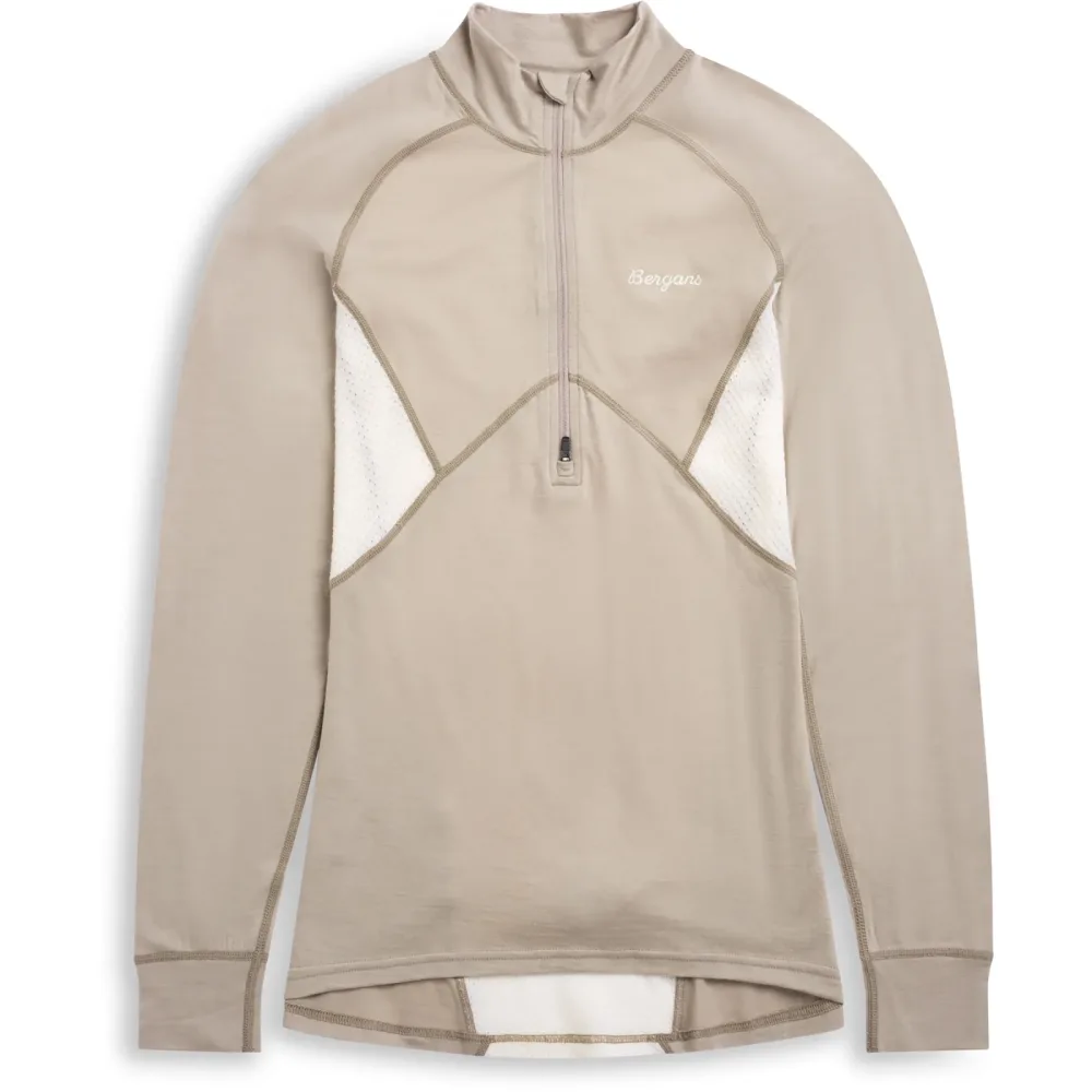 Bergans Damen Inner:Pure Merino Half Zip Longsleeve