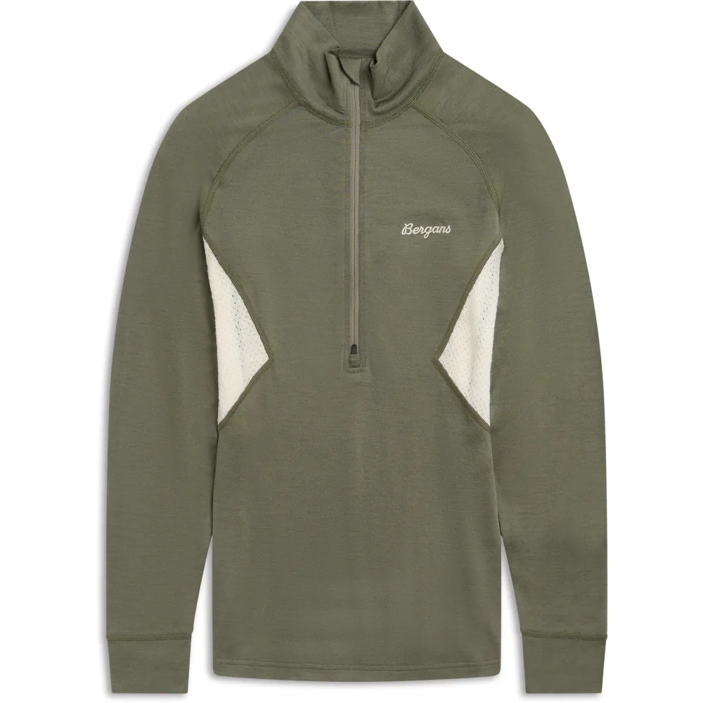 Bergans Damen Inner:Pure Merino Half Zip Longsleeve