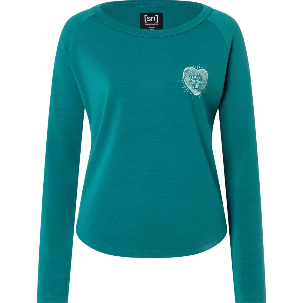 Super.Natural Damen Little Heartwood Crew Pullover