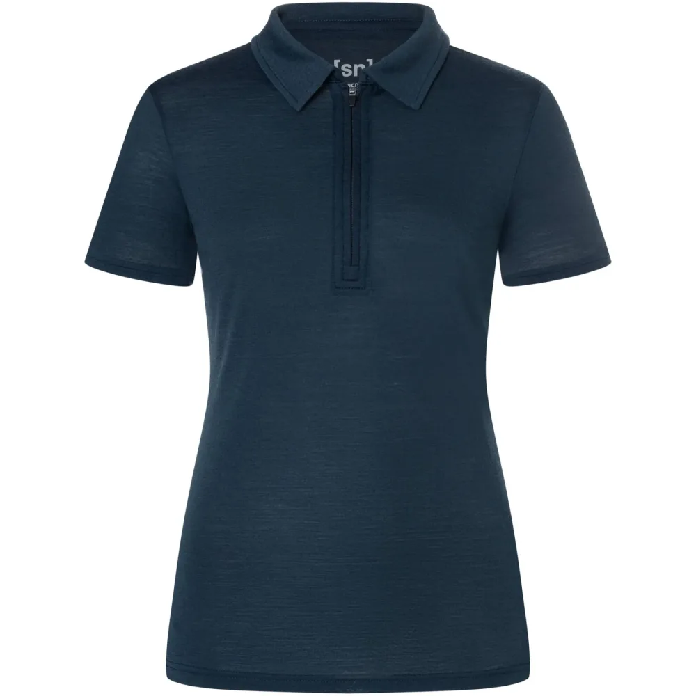Super.Natural Damen Zip Polo T-Shirt