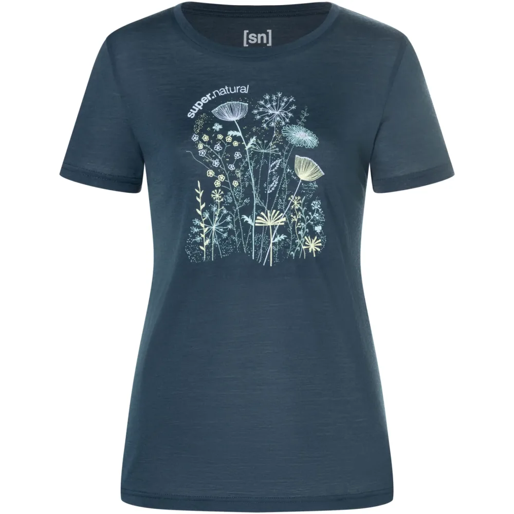 Super.Natural Damen Rock Flowers T-Shirt