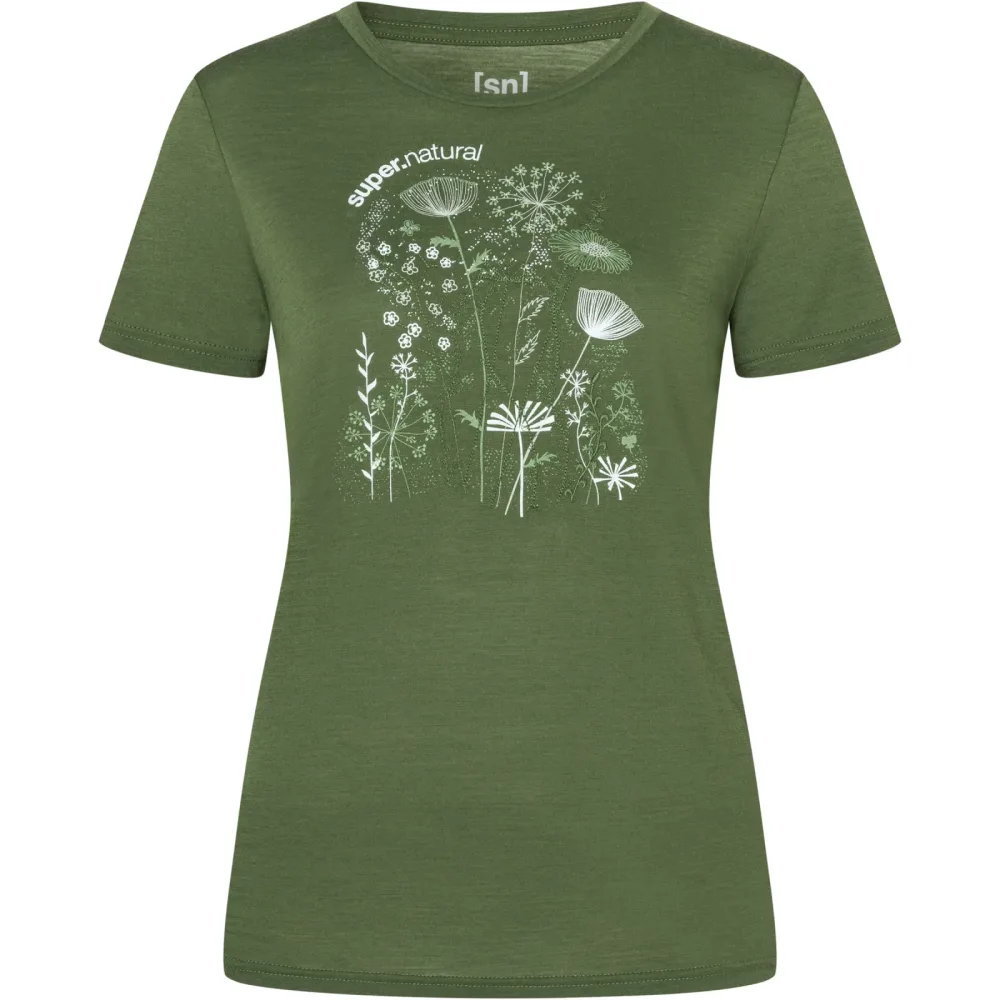 Super.Natural Damen Rock Flowers T-Shirt