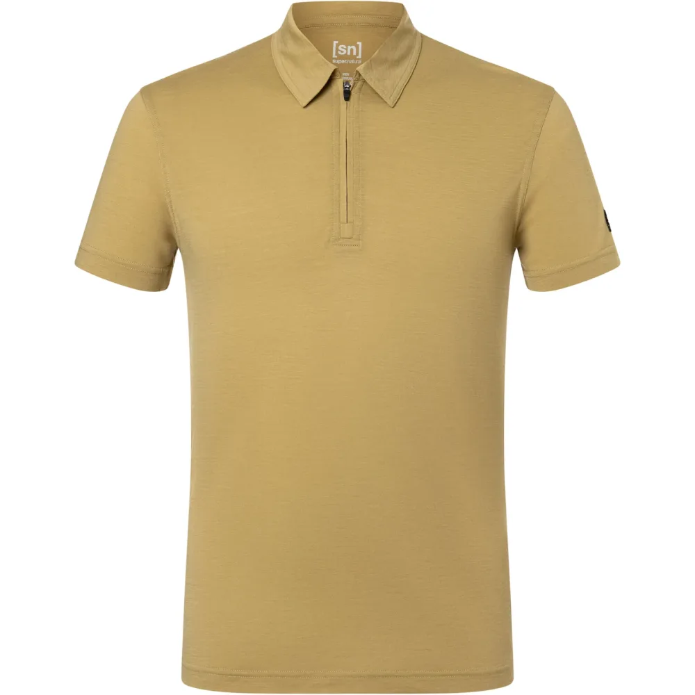 Super.Natural Herren Zip Polo T-Shirt