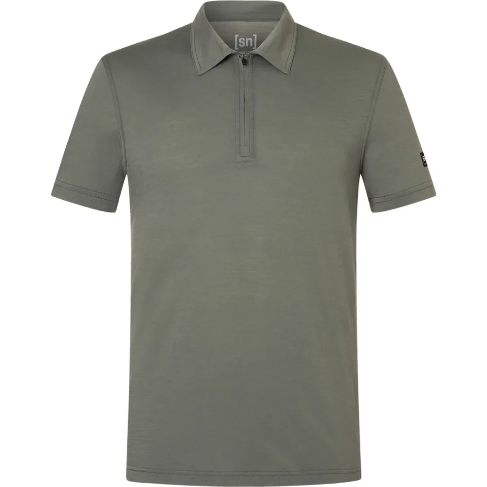 Super.Natural Herren Zip Polo T-Shirt