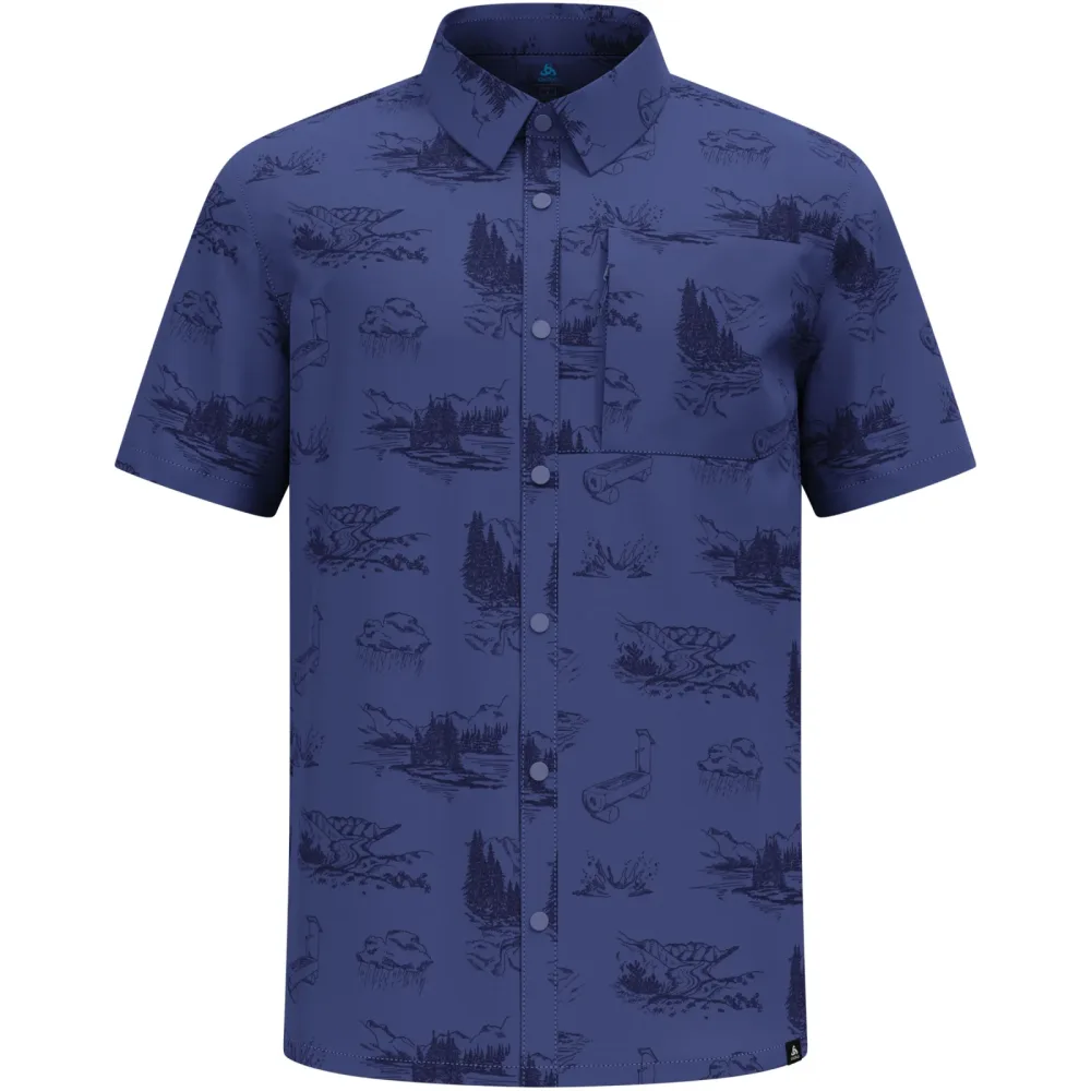 Odlo Herren Essential Print Hemd