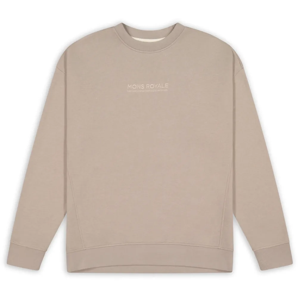 Mons Royale Verdant Cotton Crew Pullover