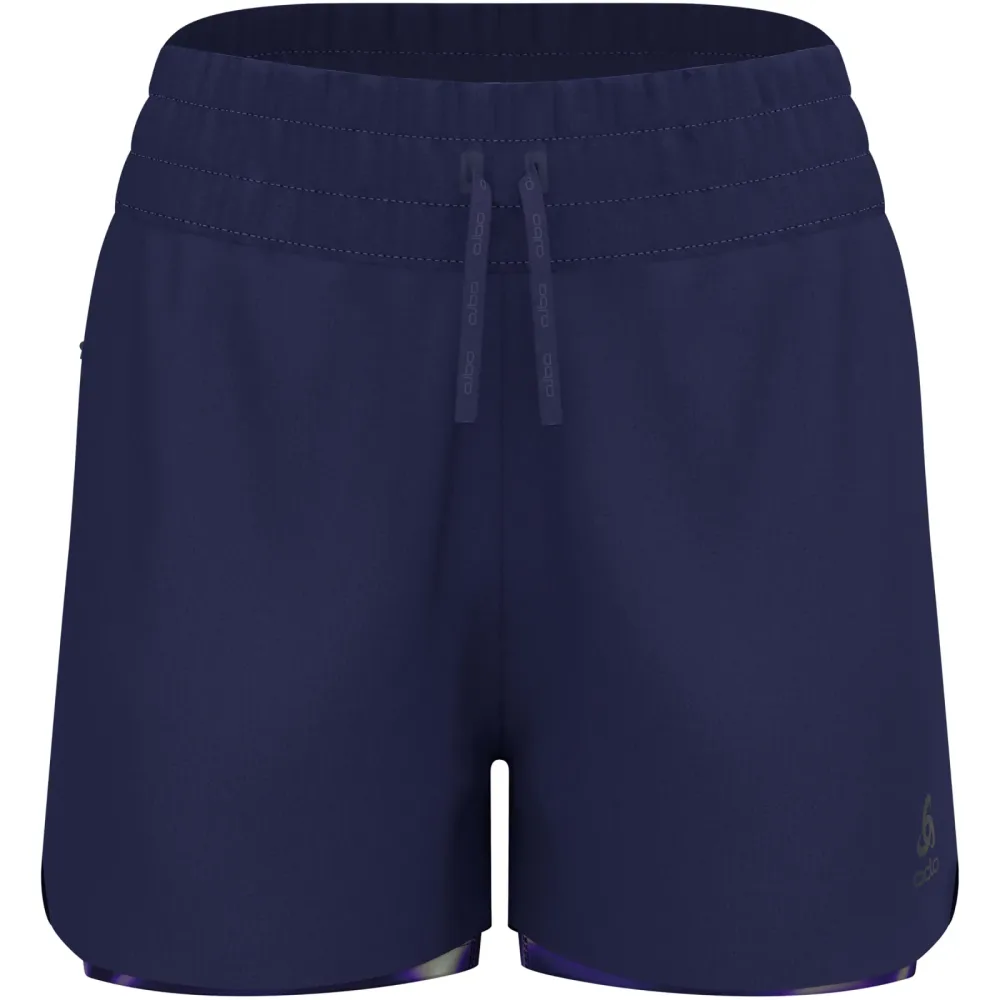Odlo Damen Zeroweight 3 Inch Print 2-in-1 Shorts