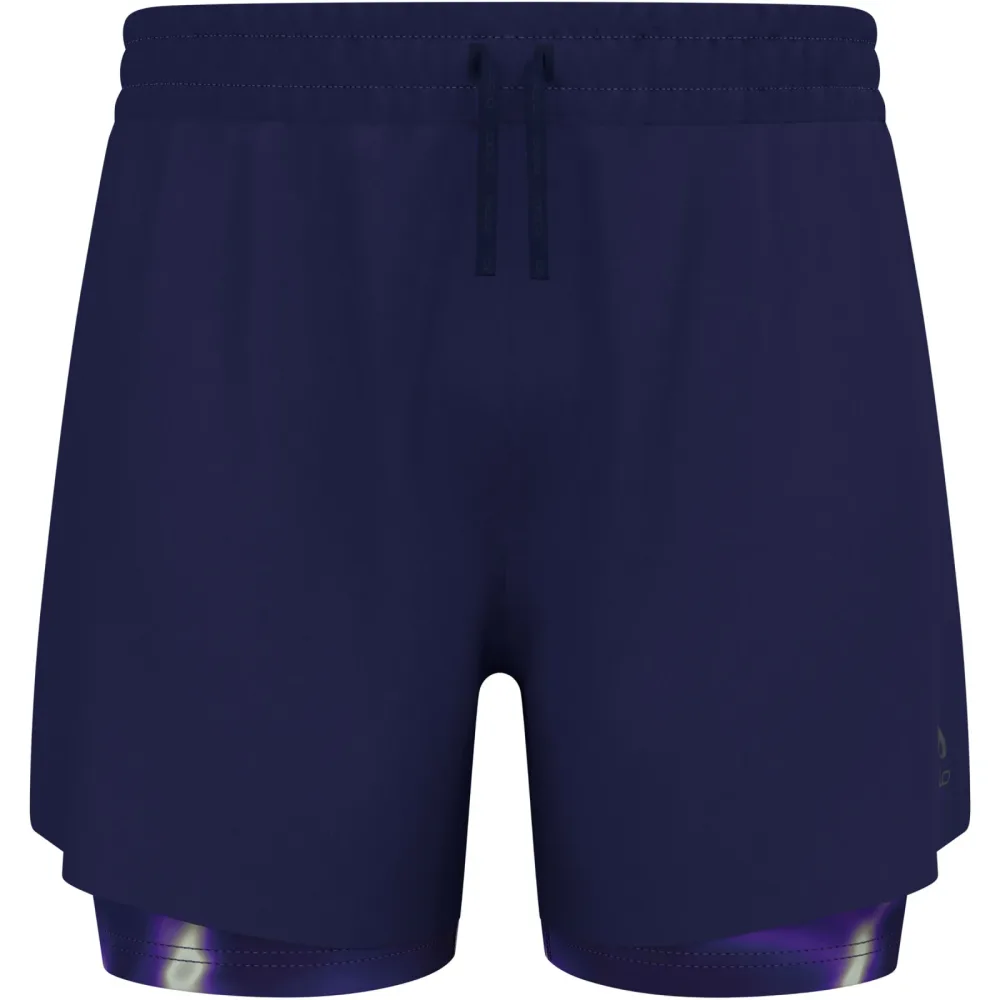 Odlo Herren Zeroweight 5 Inch Print 2-in-1 Shorts