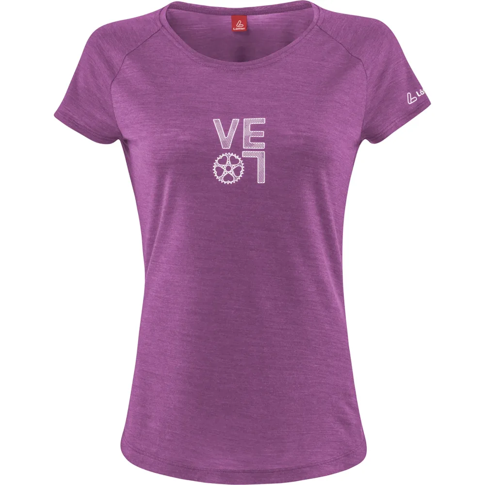 Löffler Damen Print Velo T-Shirt