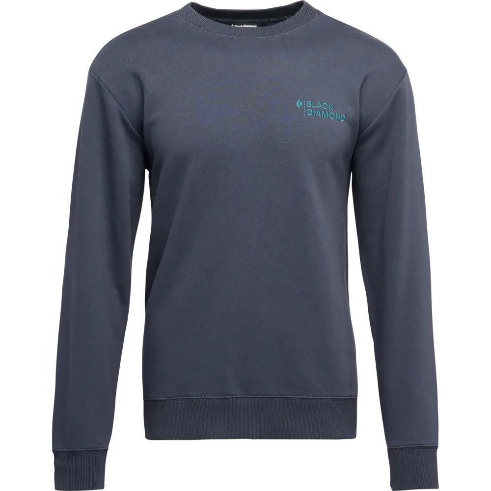 Black Diamond Herren Mini Stacked Crewneck Pullover