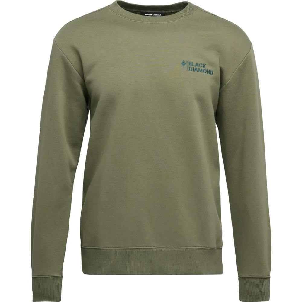 Black Diamond Herren Mini Stacked Crewneck Pullover