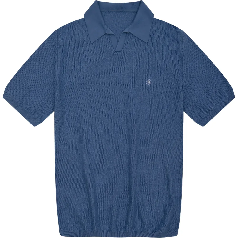 Bavarian Caps Herren Edelweiß Strick Polo T-Shirt