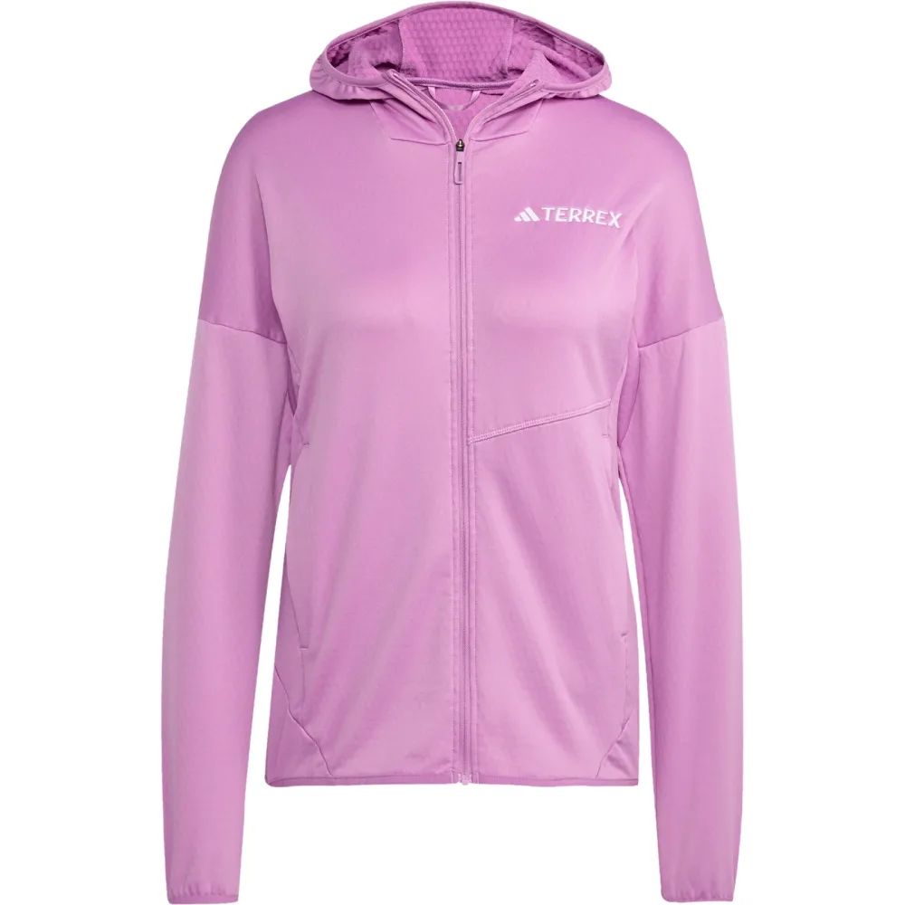 adidas Terrex Damen Xperior Climawarm Light Fleece Hooded Jacke