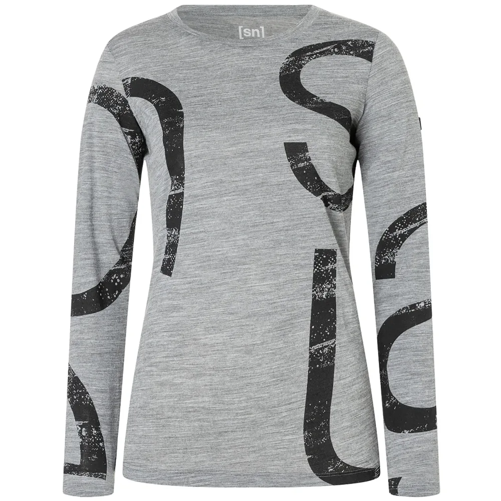 Super.Natural Damen Capital Logo Longsleeve