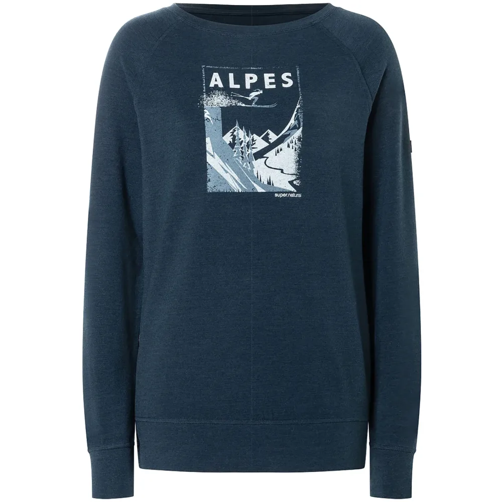 Super.Natural Damen Alpes Brush Longsleeve