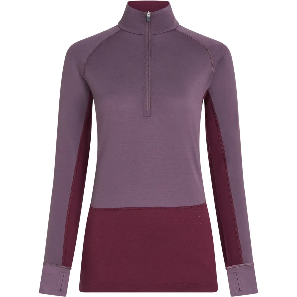 Icebreaker Damen Merino 200 ZoneKnit Half Zip Longsleeve