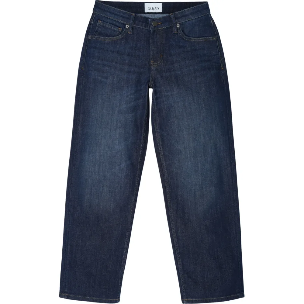 Duer Damen Performance Denim Mid Rise Straight Jeans