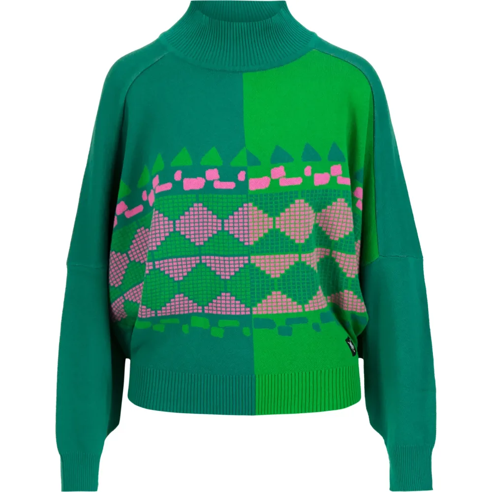 Blutsgeschwister Damen Diamond Loom Egg Pullover