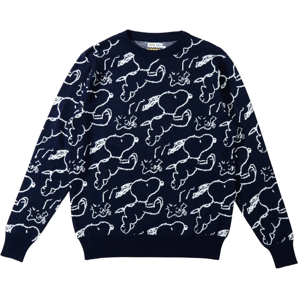 Brava Fabrics Herren Peanuts Jacquard Pullover