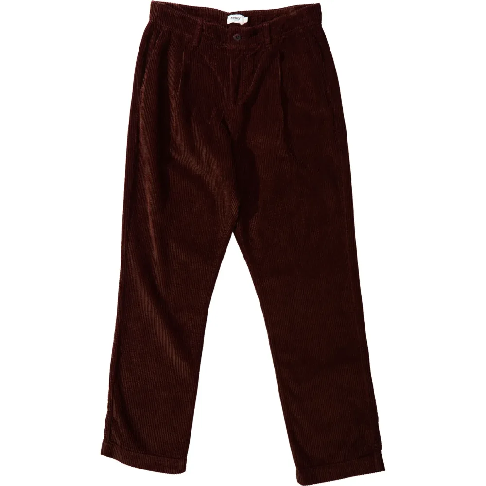 Brava Fabrics Herren Corduroy Pleated Chino Hose