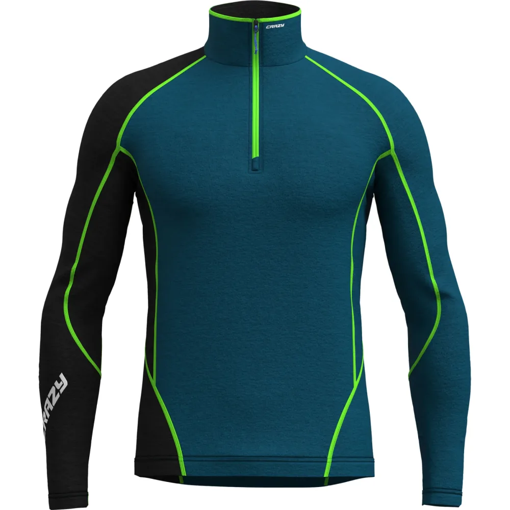 Crazy Herren Fahrenheit Zip Longsleeve