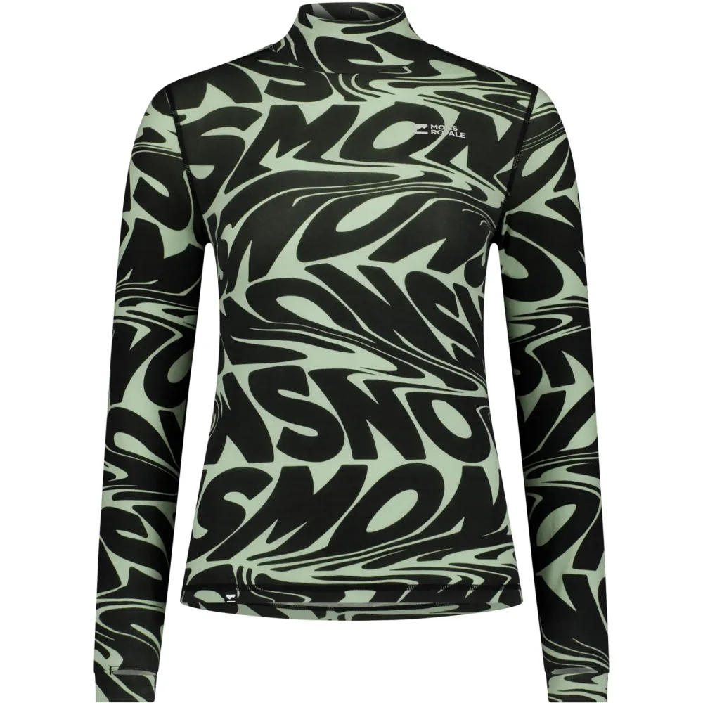 Mons Royale Damen Cascade Merino Mock Neck Longsleeve