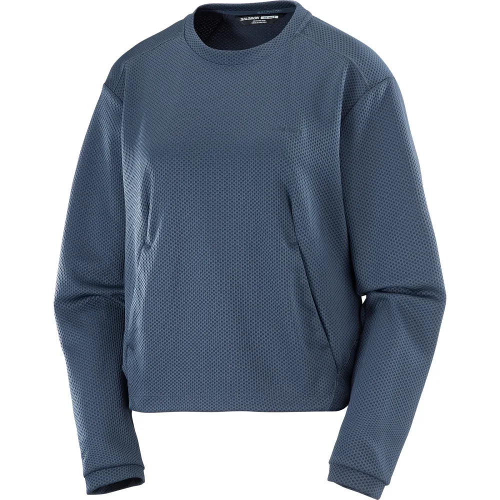 Salomon Damen Motomesh Crewneck Pullover
