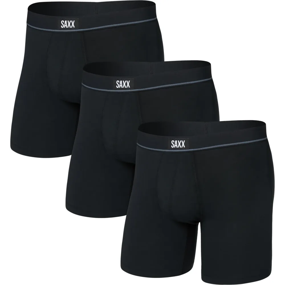 Saxx Underwear Herren Essential Cotton Brief Fly 3er Pack Boxer