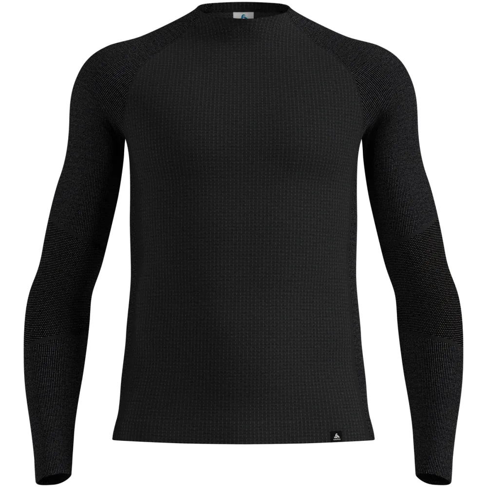 Odlo Herren Seamless Performance Wool Crew Longsleeve