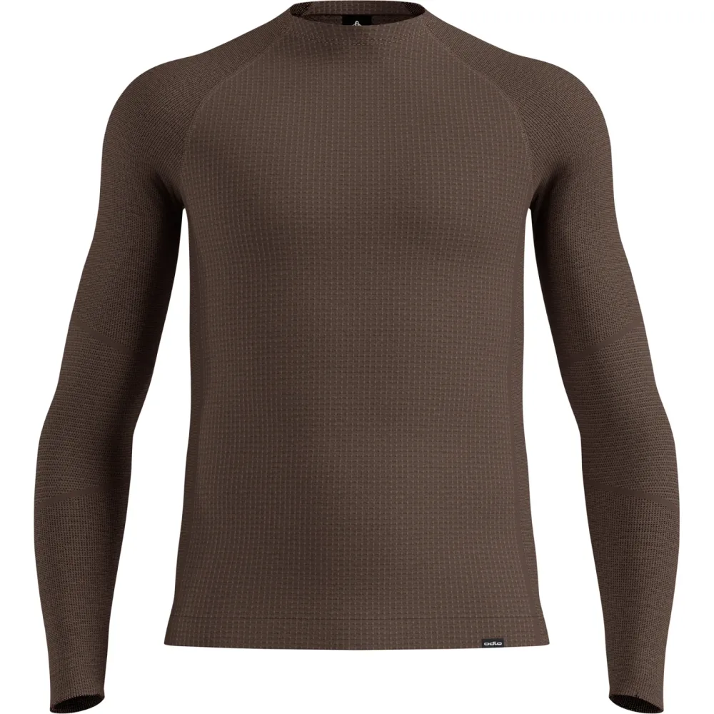 Odlo Herren Seamless Performance Wool Crew Longsleeve
