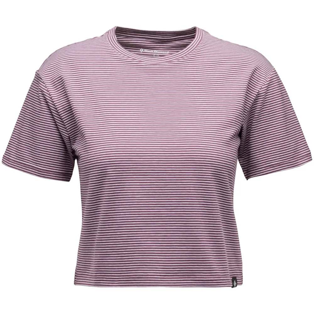 Black Diamond Damen Stripe Crop T-Shirt