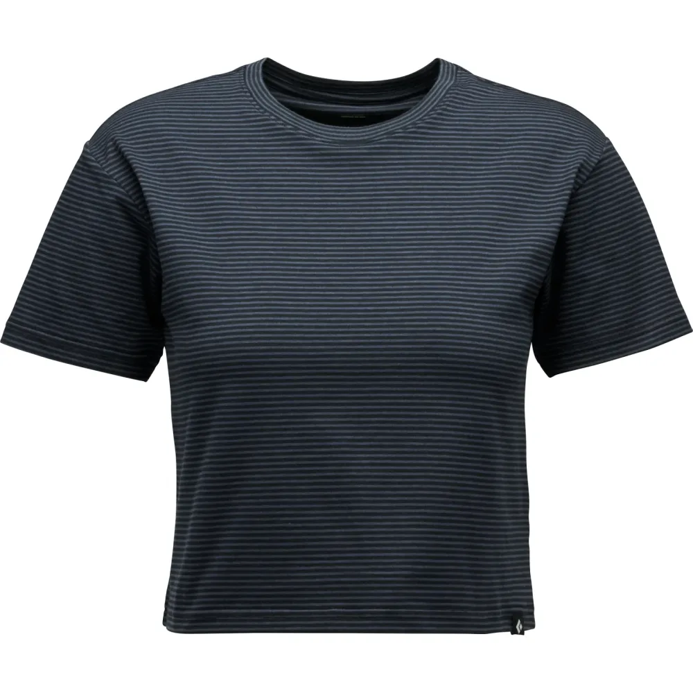 Black Diamond Damen Stripe Crop T-Shirt