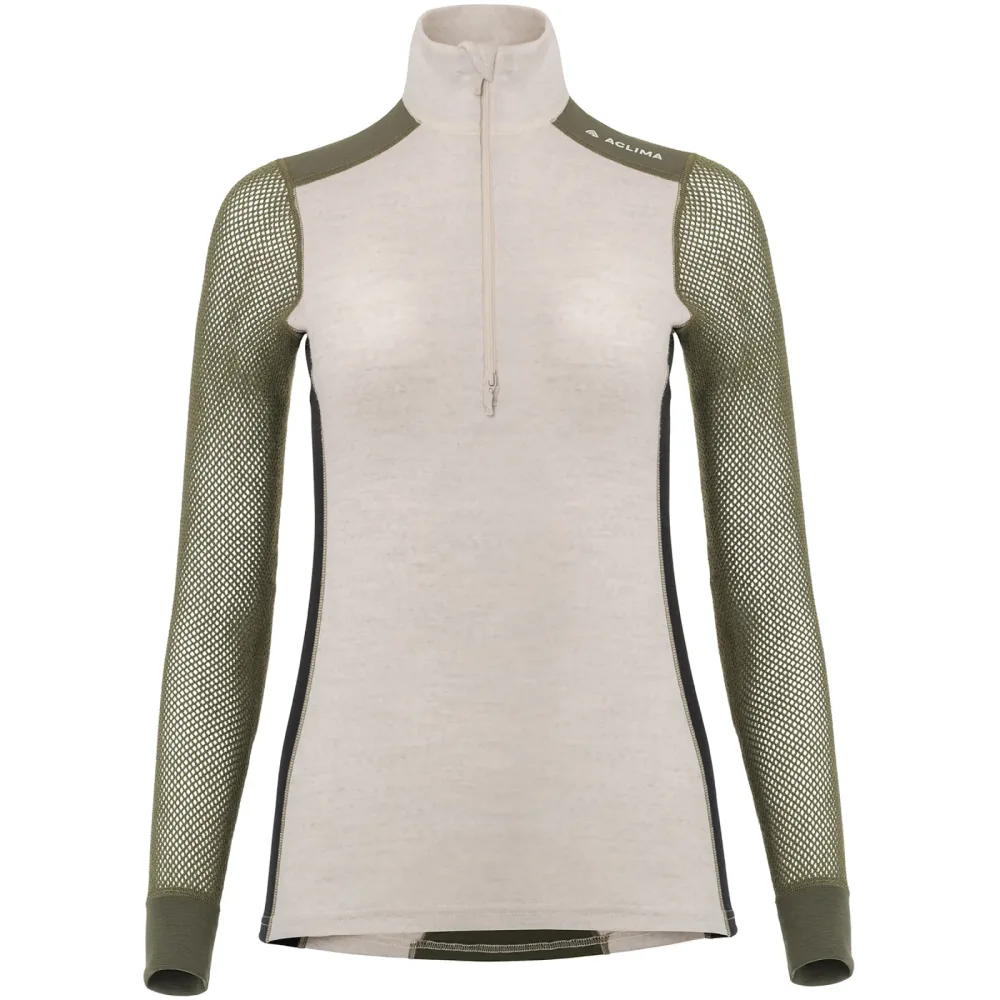 Aclima Damen WoolNet Hybrid Mock Longsleeve