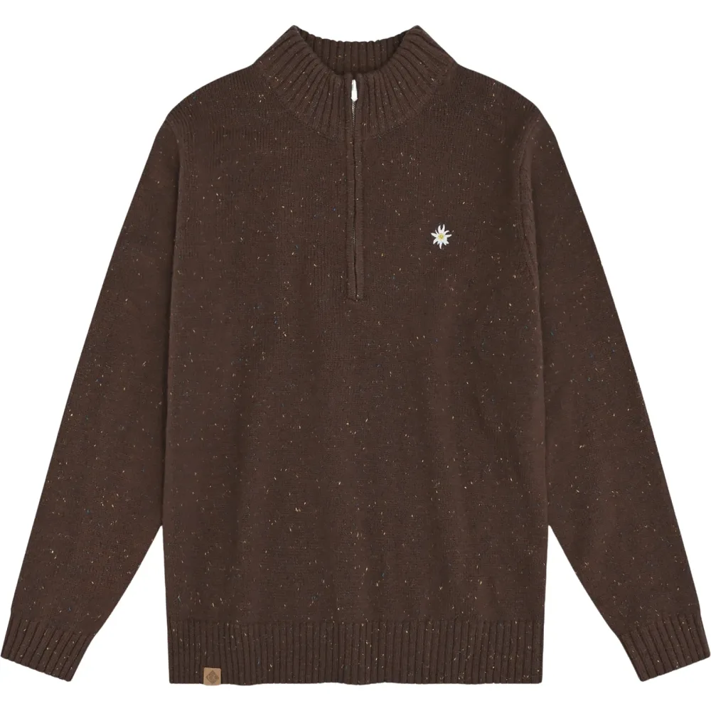 Bavarian Caps Herren Edelweiß Stricktroyer Pullover