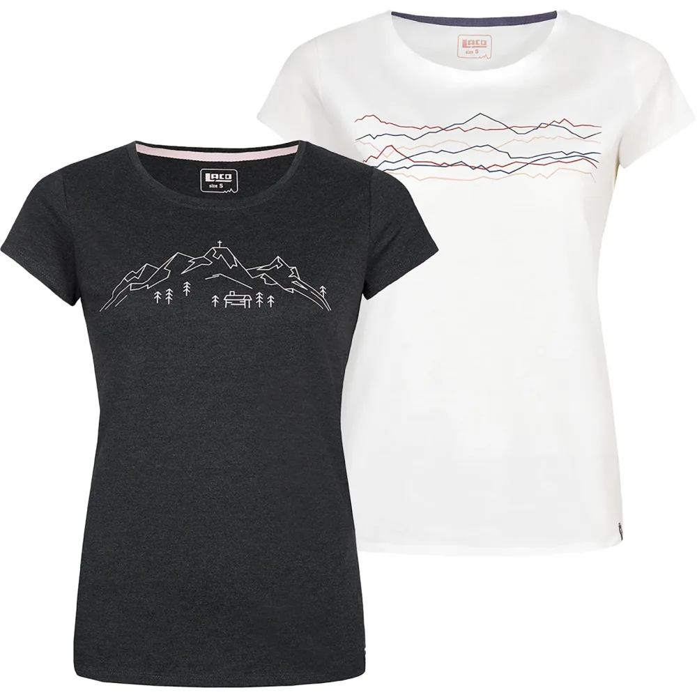 LACD Damen Mountain + Miracle T-Shirt Bundle