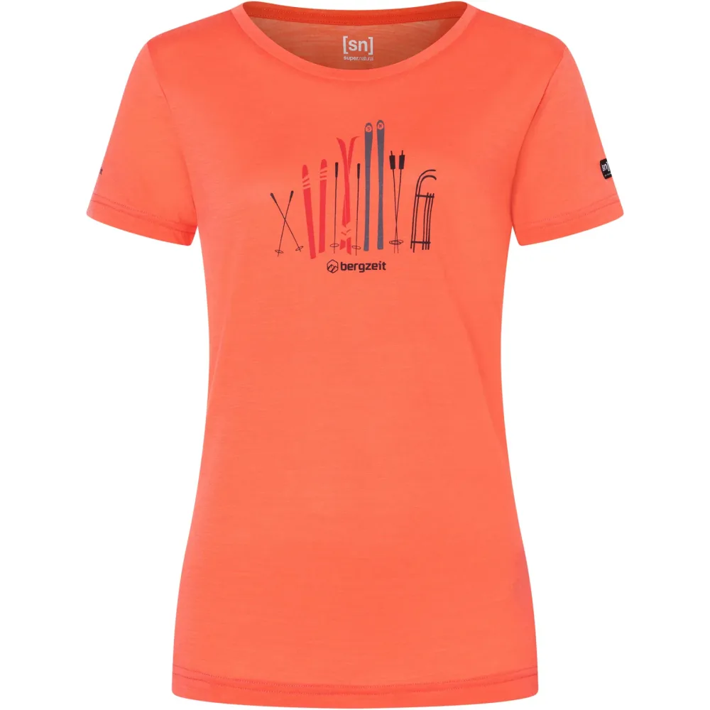 Bergzeit Basics Damen Super.Natural Ski Shelter T-Shirt